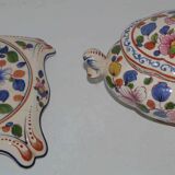 Soup set and underside earthenware Cera-Clam Rta Gien
