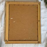 Miroir vintage doré en bois