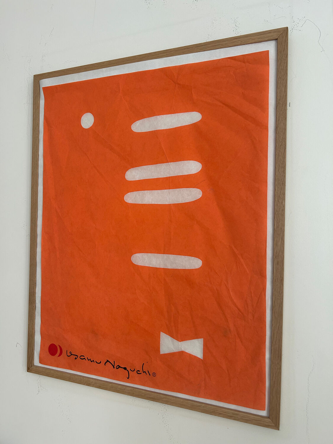 “Bowtie” silkscreen poster on washi paper by Isamu Noguchi