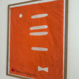 “Bowtie” silkscreen poster on washi paper by Isamu Noguchi