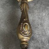 Old gilded bronze lamp base with Louis XV style rocaille decoration