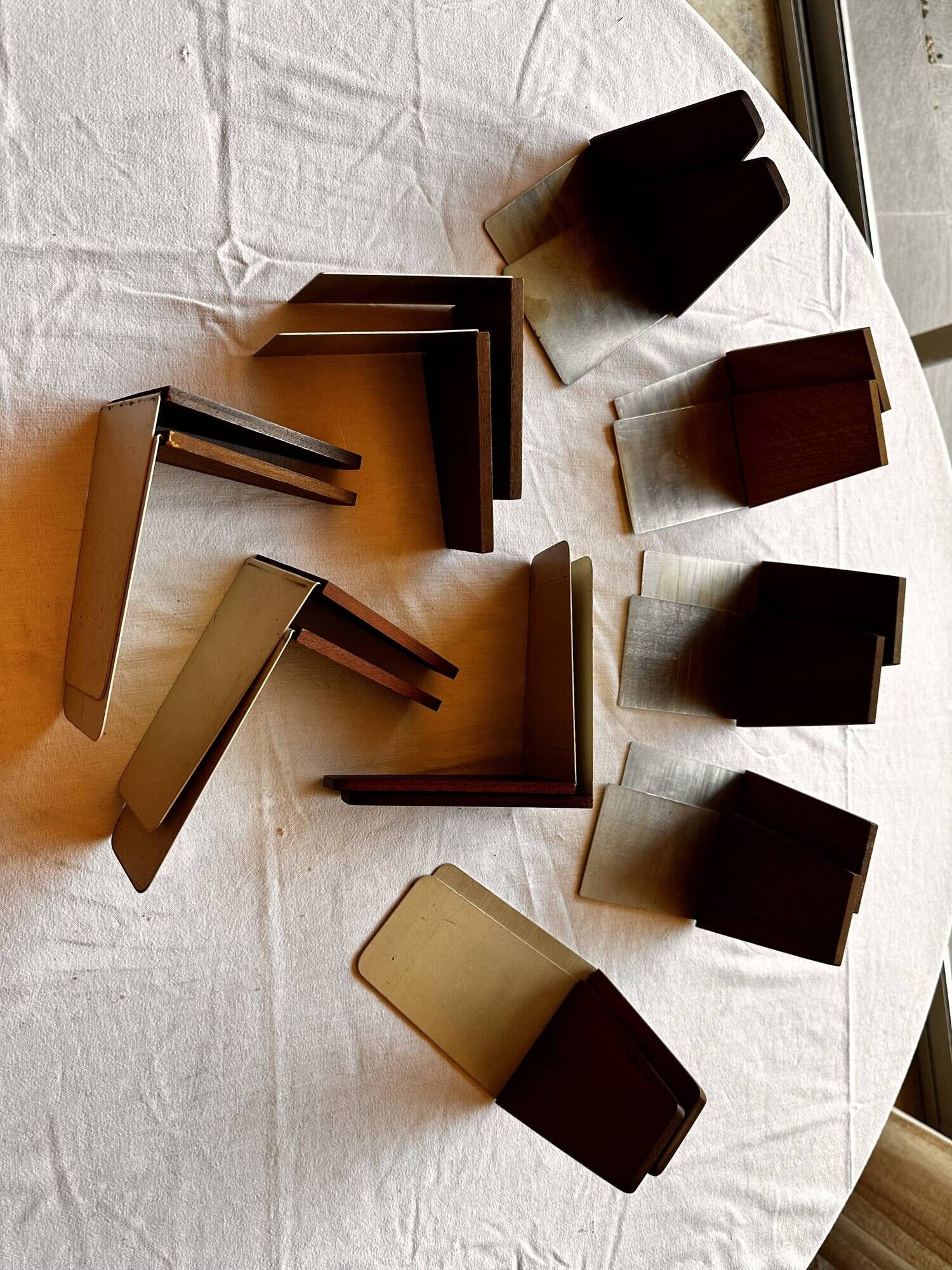 Teak and metal bookends by Kai Kristiansen