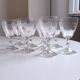 Set of 9 chiseled stemmed glasses