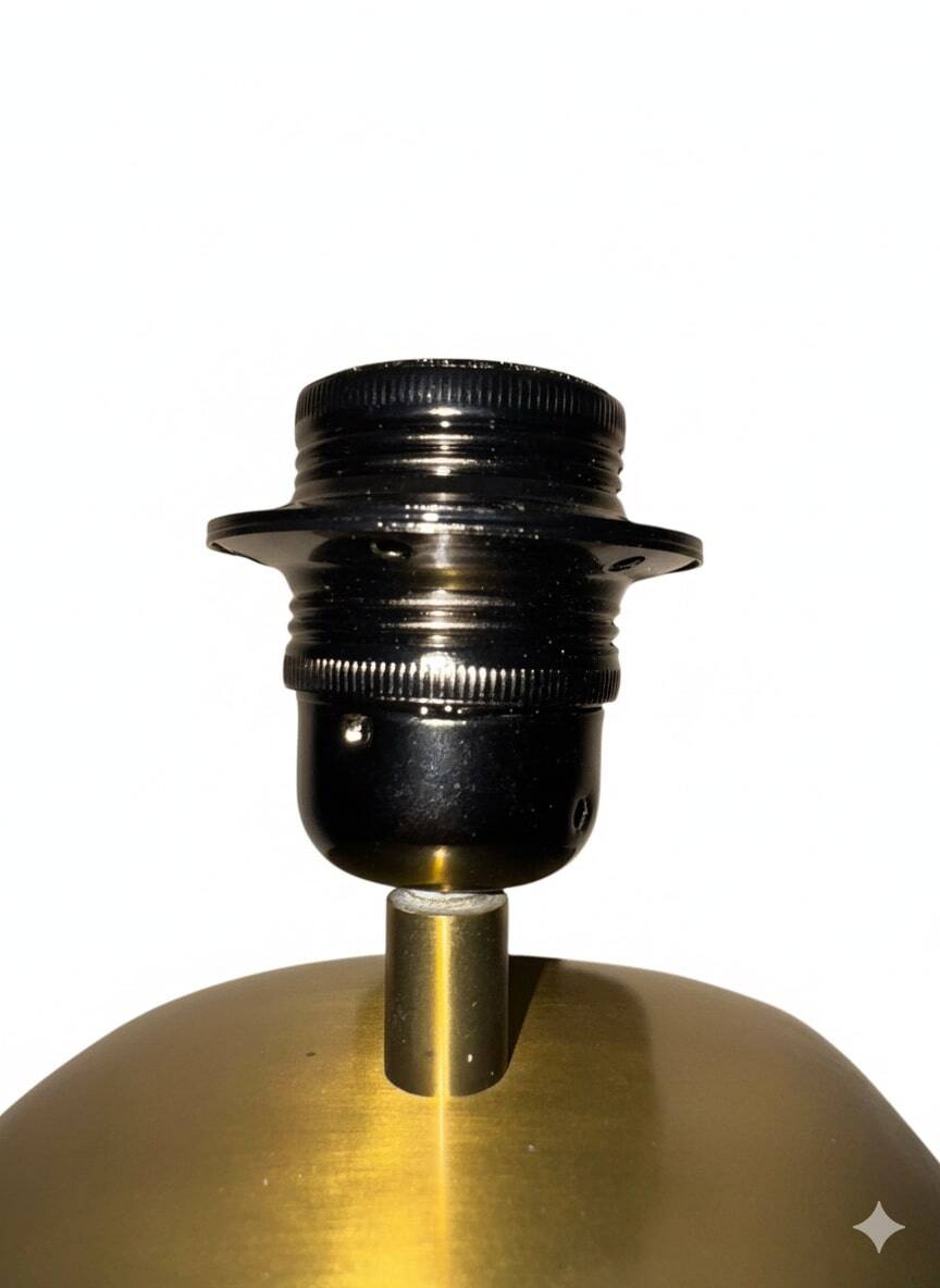 Brass and bronze lamp, Luciano Frigerio, Italy, 1970s