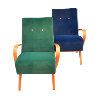 Pair of armchairs, designed by J. Smídek TON, Czechoslovakia, 1960s