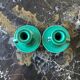 Pair of numbered ceramic candlesticks