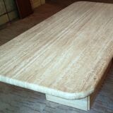 Beige Italian travertine coffee table