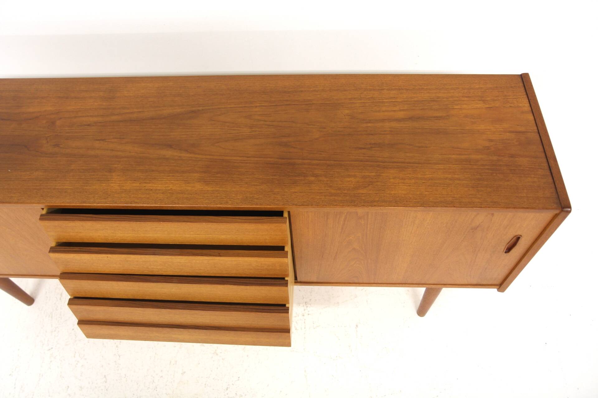 Scandinavian teak sideboard "Trio", Nils Jonsson, Troeds, Sweden, 1960