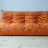 Togo 3 seater sofa in Microfiber designed by Michel Ducaroy 1973