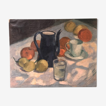 Tableau nature morte "Le petit déjeuner"