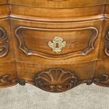 Walnut Sauté Crossbow Commode, Louis XV style – Early 20th century