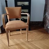 Yellow velvet bridge chair