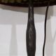 Brutalist hammered iron lamp from the 1950s.