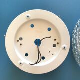 Round ceiling light in molded glass