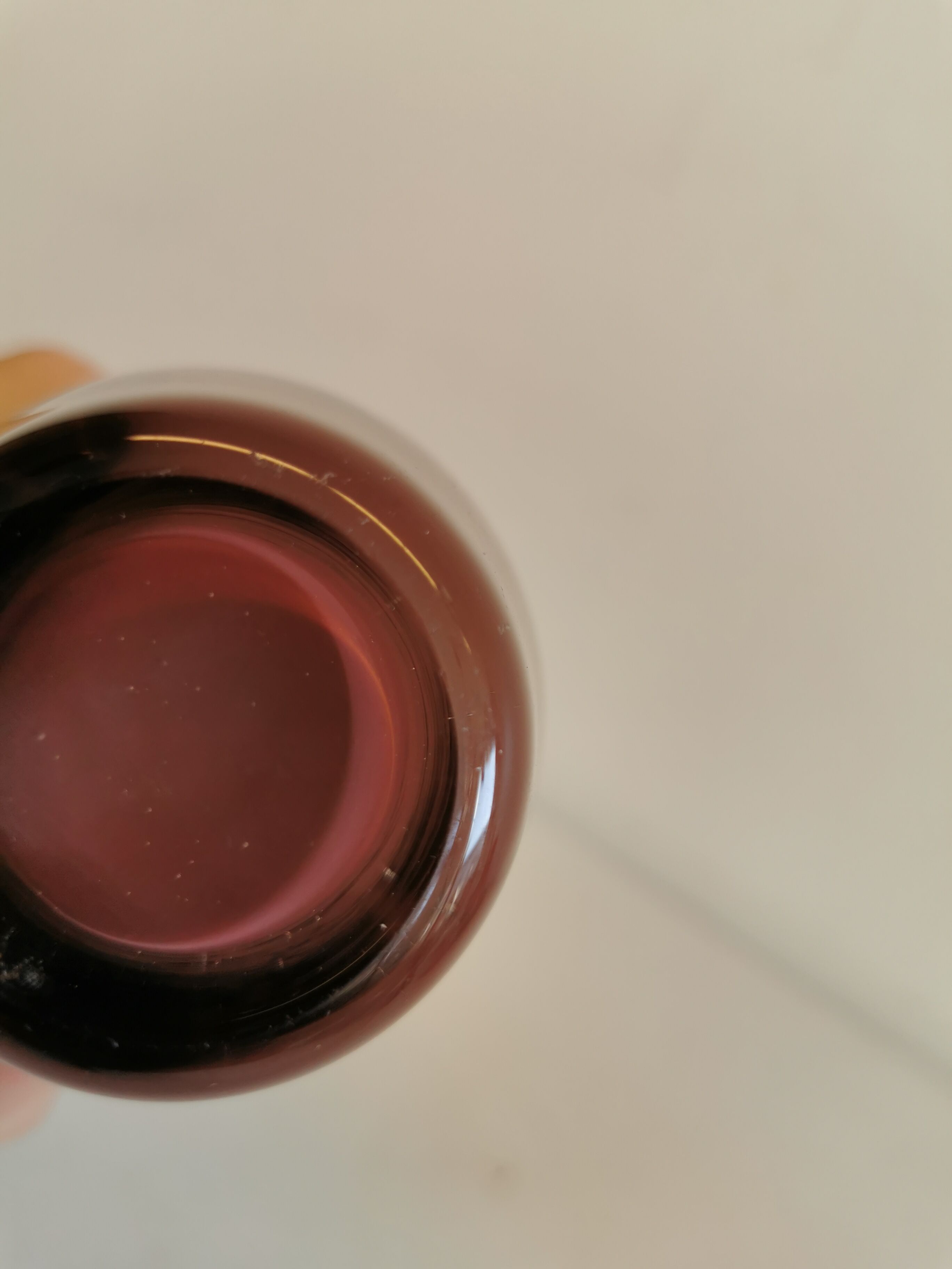 Glass vase in purple colours/nuances, estimated Danish and from the 1970-80s.