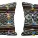Set of 2 vintage kilim cushion covers 36x51 cm