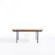 Table transformable teck et acier années 50' fabrication française
