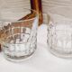 Paire verres à whisky verre ciselé