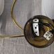 Pair of double brass wall lights from the 50s/60s