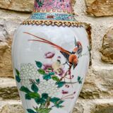 Pink family vase XIXth Chinese