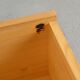 Solid elm chest by Maison Regain, 1970s