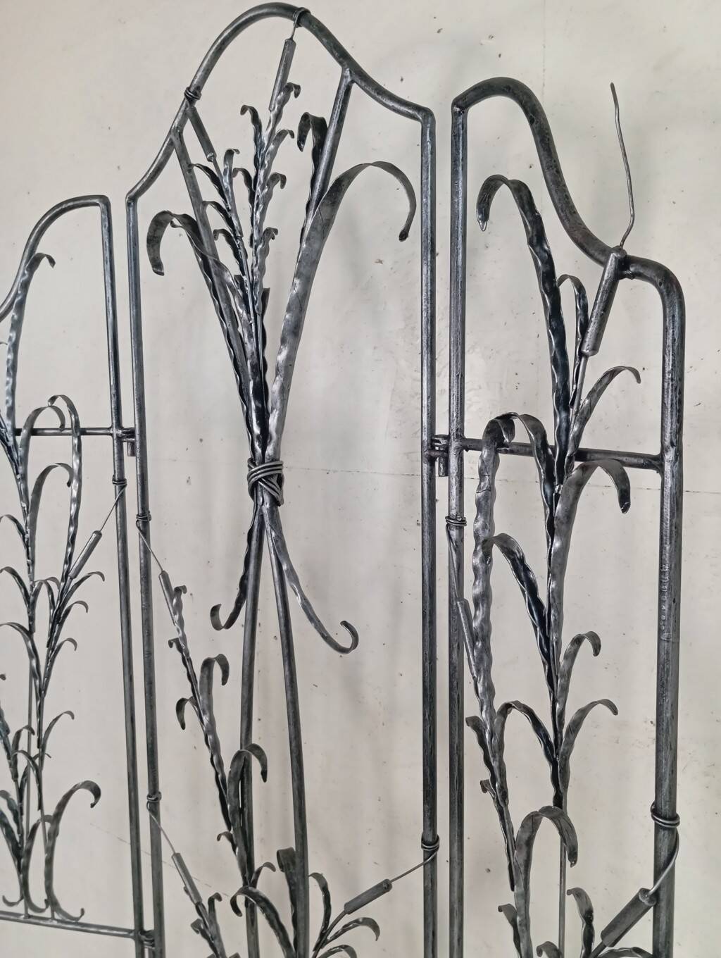 Artistic wrought iron screen
