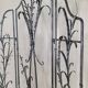 Artistic wrought iron screen