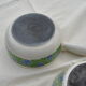 Set of 2 pans Le Creuset blue/green pattern 70s