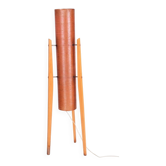 Lampadaire mid-century en hêtre par Novoplast Sered, République tchèque, années 1960