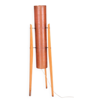 Lampadaire mid-century en hêtre par Novoplast Sered, République tchèque, années 1960