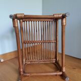 Wicker rattan end table