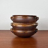 Vintage ceramic bowls from the Danish studio Aase & Leif Vange Keramik, set of 3.