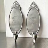 Art Deco Pair of Wall Candle holders Sconces by Svenskt Tenn Josef Fra