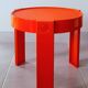 Prisunic orange side table 70s