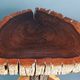Brutalist teak stool or side table, 13 kg, 2 available D344 /1/