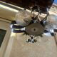 Chrome chandelier Space age 70s
