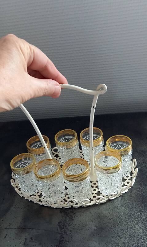 Matégot servant tray basket - 1950s.