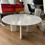 Table basse en marbre de Carrare socialite family