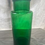 Vase - apothecary bottle in green glass