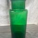 Vase - apothecary bottle in green glass