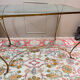 Table console en fer forgé doré circa 1950