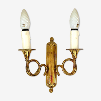 Louis XVI hunting horn sconce