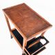Vintage oak bar cart with removable tray. France 1950s.