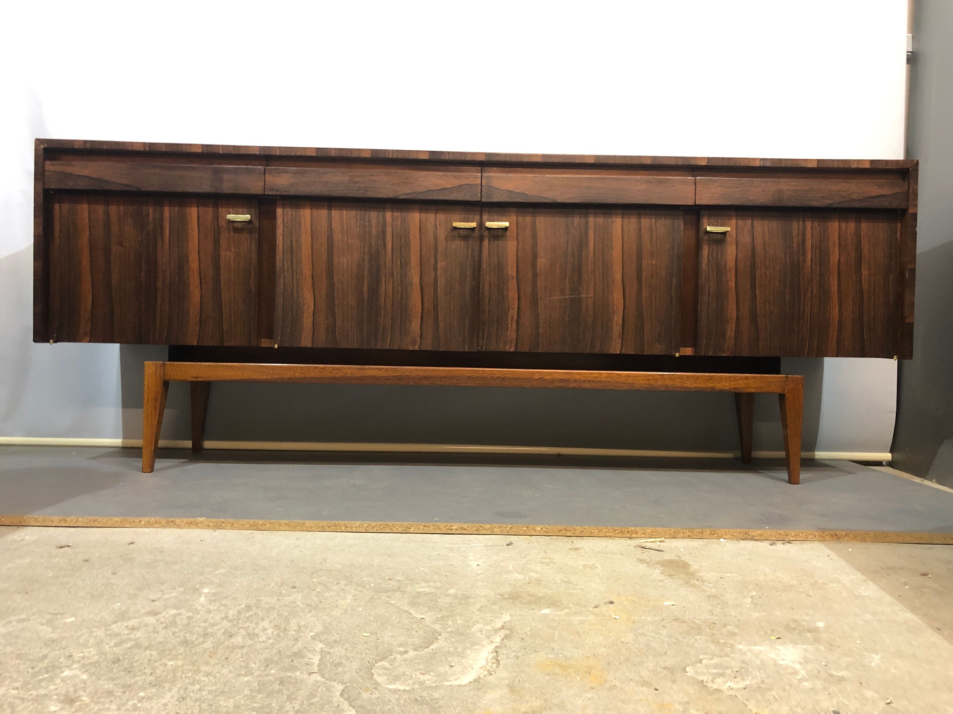 1970 scandinavian-style rosewood row