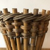 Vintage rattan pot cover