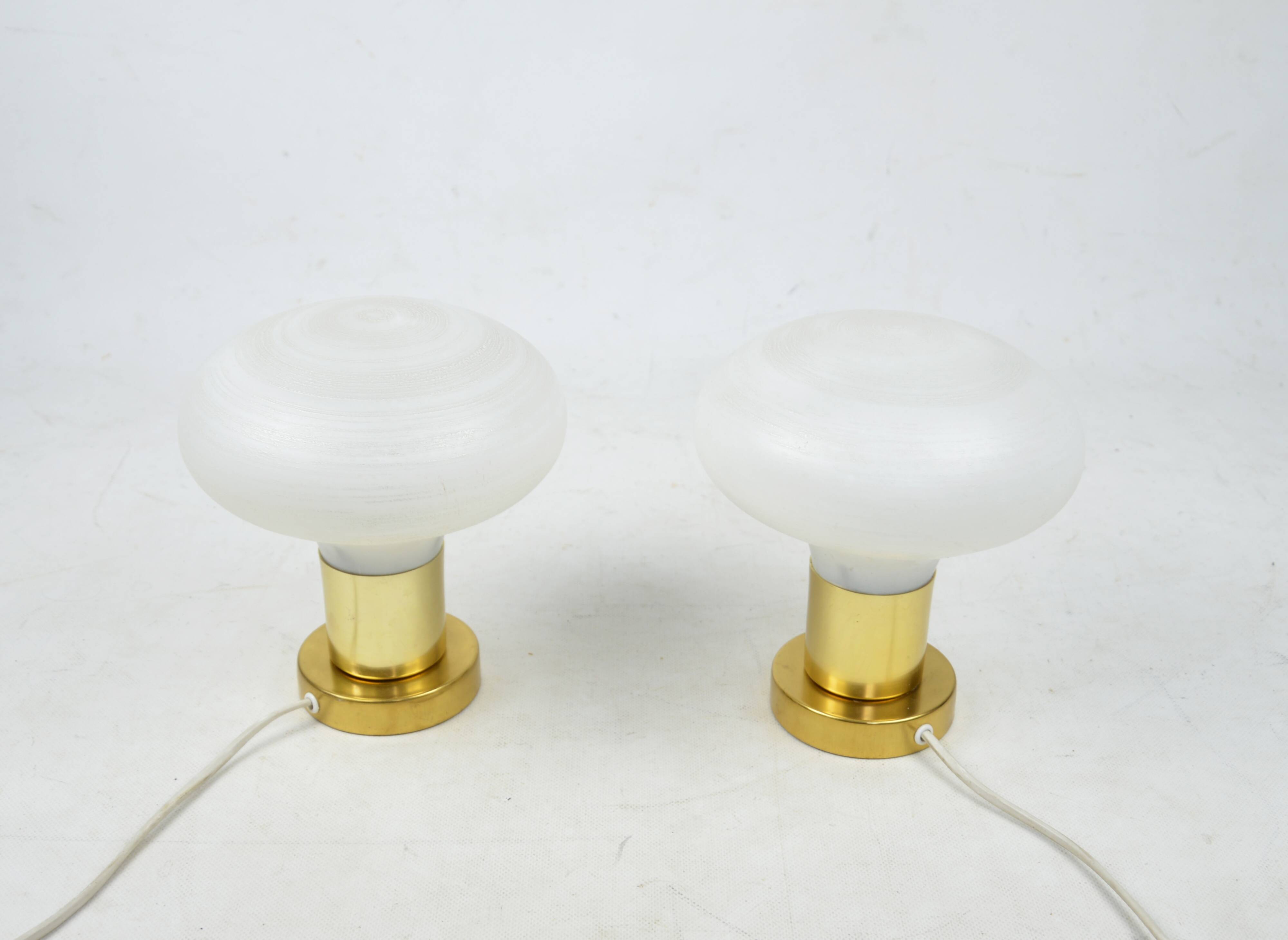 A pair of bedside lamps, 1970s