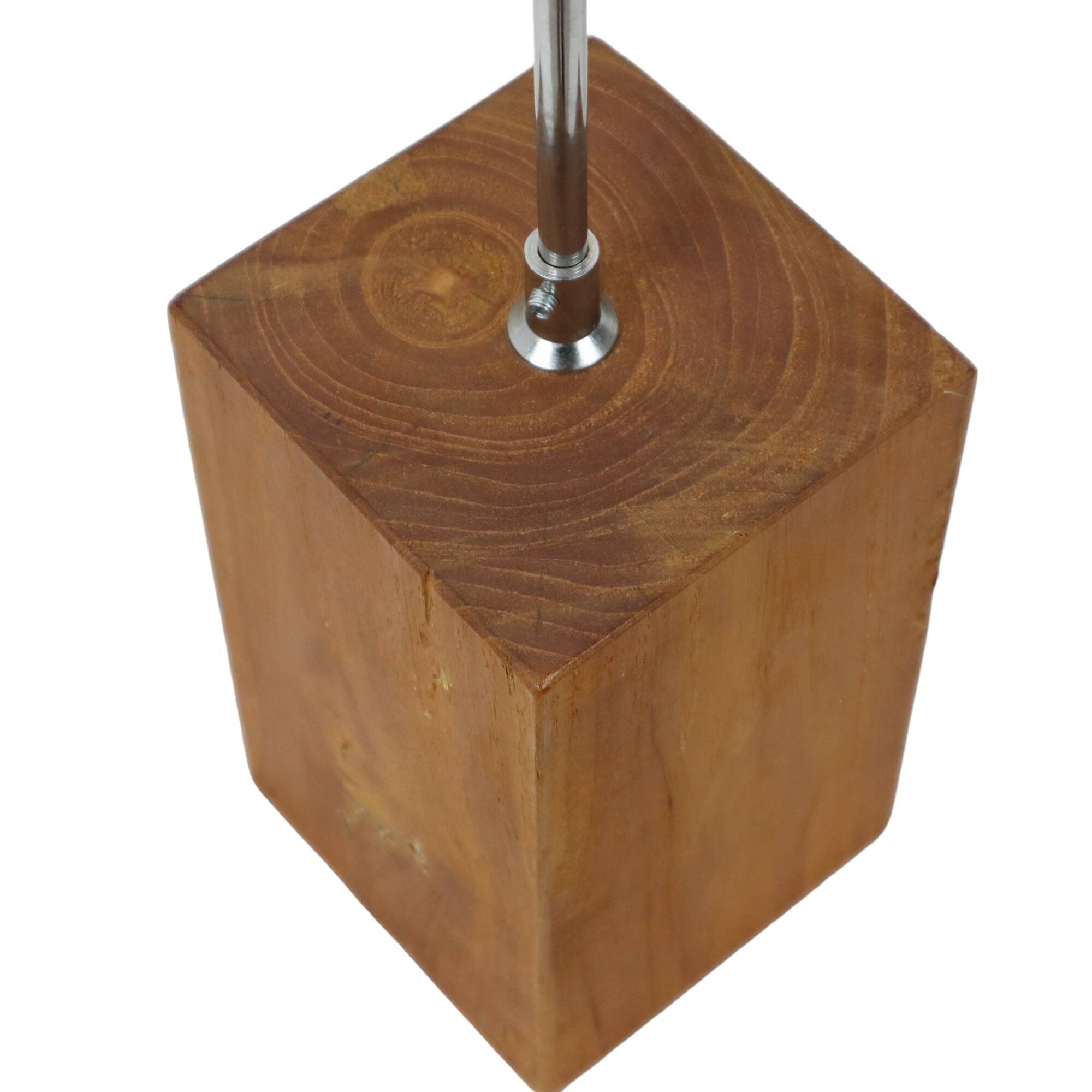 Rural Lamp Solid Wood Adjustable Table Lamp