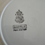 Lot de 2 assiettes plates Bagatelle Luneville