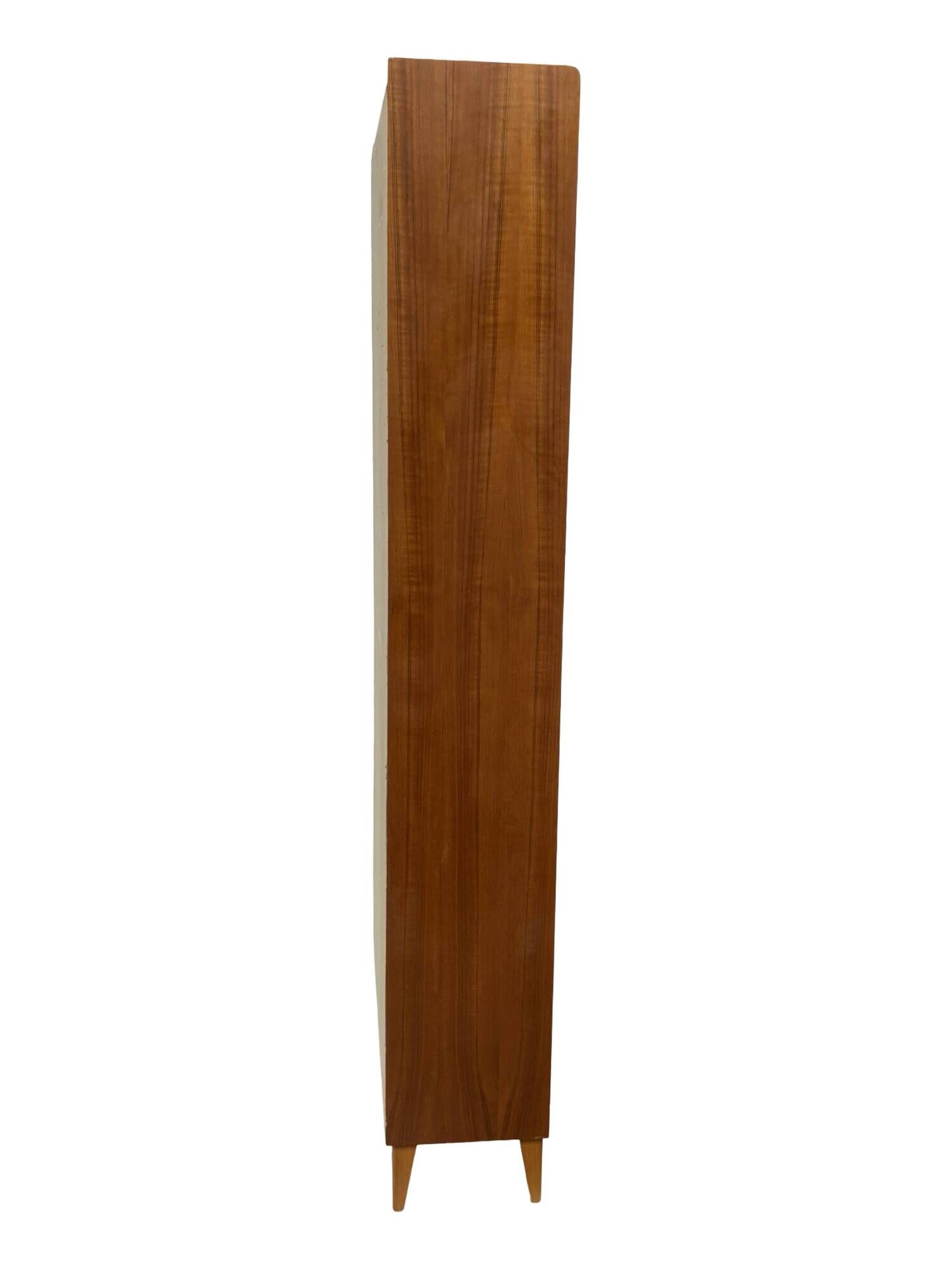 Vintage large teak bookcase Danish design from the 60s