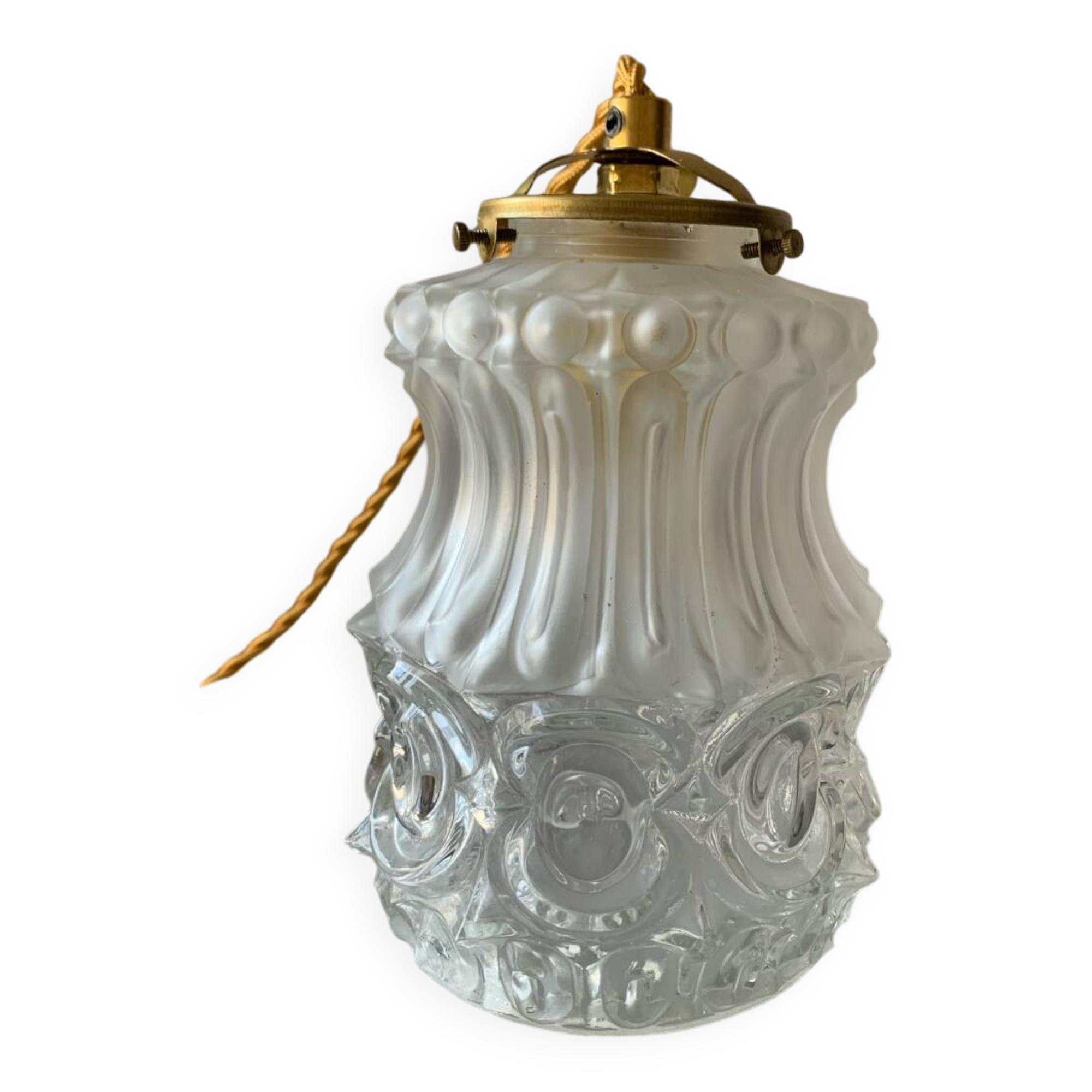 Vintage art deco pendant or portable lamp